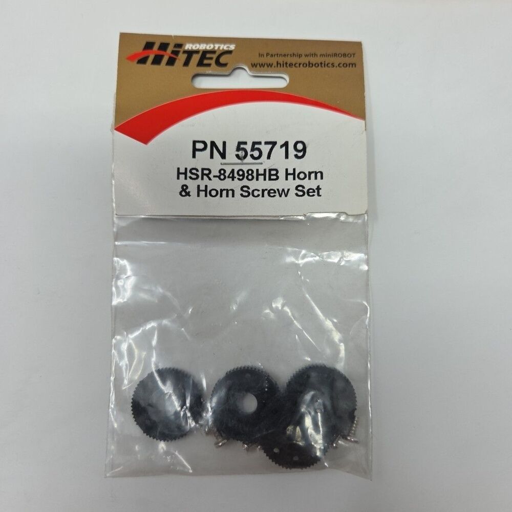 HiTec PN 55719 HSR-8498HB Horn & Horn Screw Set